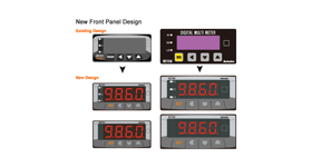 New front panel design for multi panel meter MT4Y/MT4W series